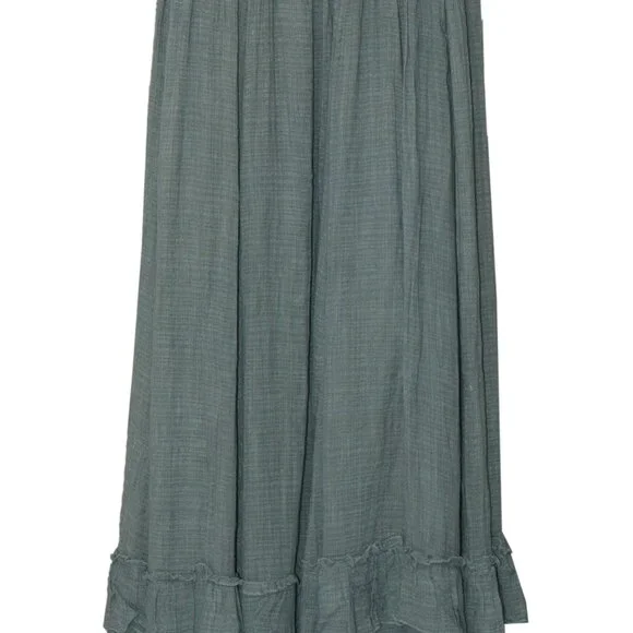 Free People FP One Brynn Maxi Skirt Smocked Tiered Ruffle Mid Rise New XS - Picture 5 of 5